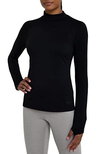 TCA SuperThermal Maglia Termica da Donna a Manica Lunga con Quickdry a Collo Alto - Nero, S