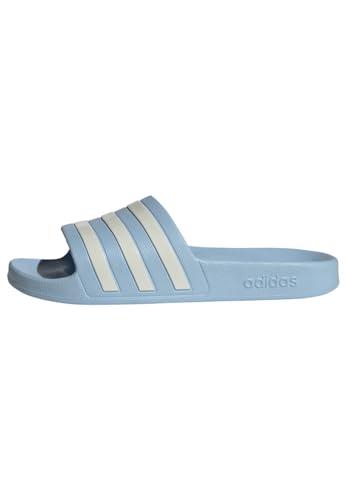 adidas Adilette Aqua Slides, Infradito Donna, Glow Blue Zero Metalic Zero Metalic, 38 EU