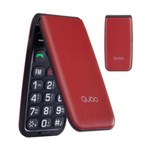 Qubo GSM Telefono Cellulare per Anziani,Flip Telefoni Cellulari Tasti Grandi,Volume alto,Funzione SOS,2.4