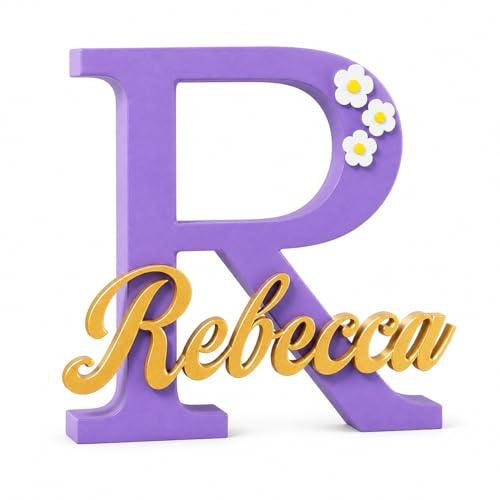 Lettera Decorativa con Nome Personalizzata da Appoggiare o Appendere, Misure e Colori a Scelta, per Stanza Bambini, Compleanni, Battesimi