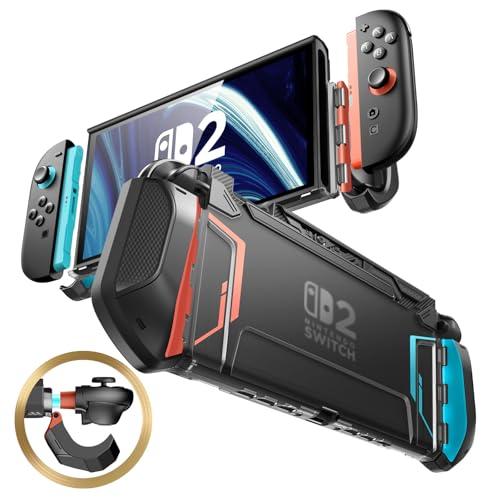 mumba Cover per Nintendo Switch 2 2025 Compatibile con la Base, [Serie Blade] Custodia Protettiva con Impugnatura in TPU, Accessori Compatibili con Switch 2 (Blu/Rosso)