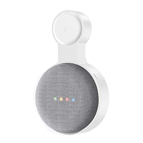 Baaletc Supporto Compatibile con Google Home Mini/Nest Mini - Supporto da Parete Compatto per Cucina, Bagno, Camera da Letto - Nasconde il Cavo