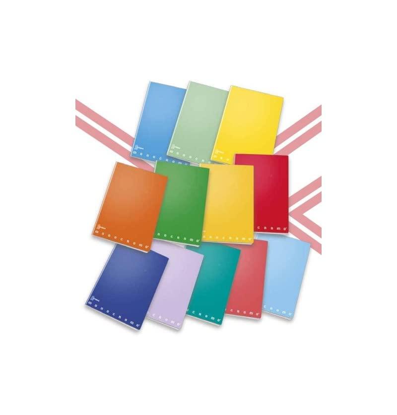 Pigna MAXI MONOCROMO ALTA FOGLIAZIONE 50FF Carta 100g confezione da 5 quadernoni 0Q (quadretti con margine)