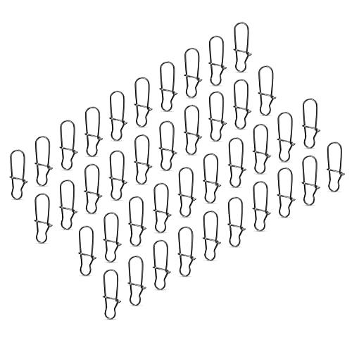 AMZfishing® 20x Duo Lock Snaps in 11 misure 000-8 | Easy Snap | Girella con moschettone | Accessori da pesca | Accessori per girelle da pesca | Quick Change Snap (20, 000)