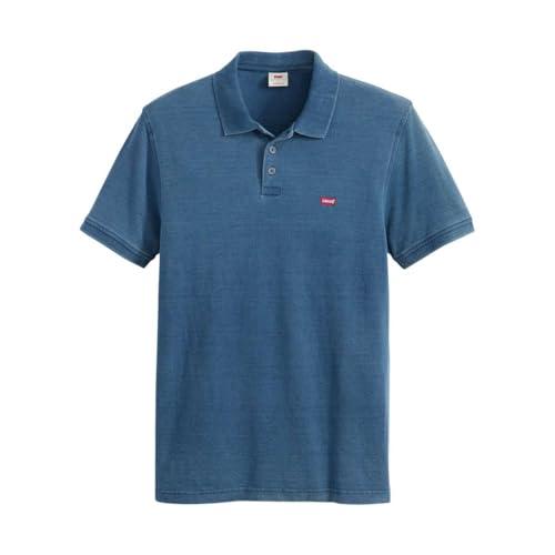 Levi's Housemark Polo, T-Shirt Uomo, True Indigo Mid Indigo Pique, L