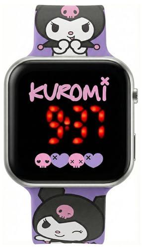 Clondo Orologio da Polso Digitale Led per Bambina Per Hello Kitty Kuromi Fan, Funzione data, Formato 12/24 Ore, Gadget Ufficiale, Regalo