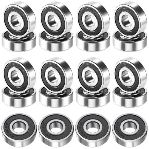 XSHAO® 20 Pezzi Cuscinetti a Sfera 10 x 26 x 8 mm, 6000-2RS Cuscinetti a Sfera Scanalati Doppiamente Protetti per DIY/Torni/Motori/Stampanti 3D/Fresatrici/Vari Dispositivi Meccanici