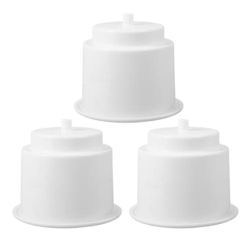 PENIKOKO 3 Pezzi Portabicchieri per Barche in Nylon Resistente Foro di Scarico Bianco Inserto per Yacht Camper e Camion Porta Bevande Marino Stabile e Durevole per Kayak