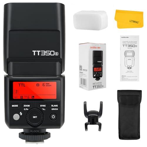 Godox TT350S Flash per Sony Fotocamere, 2.4G Wireless Godox Flash Sony Speedlite HSS 1/8000s, Funzione Master e Slave Compatibile Sony A7R A7S A7RII A6300 A6000 A58 A99 ILCE6000L A77II RX10