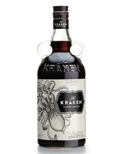 The Kraken 70cl - Rum nero speziato: canna da zucchero, rum caraibici scuri e 13 spezie. 40% vol.