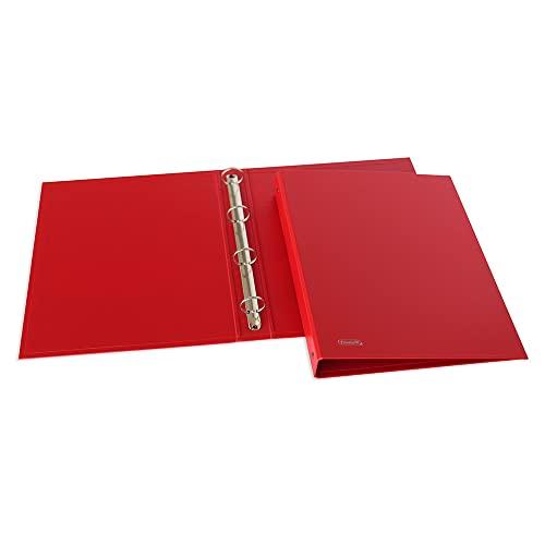 FAVORIT Raccoglitori ad Anelli Sprint in Cartone, 22 x 30cm, 4 Anelli Tondi da 30mm, Rosso 400173353