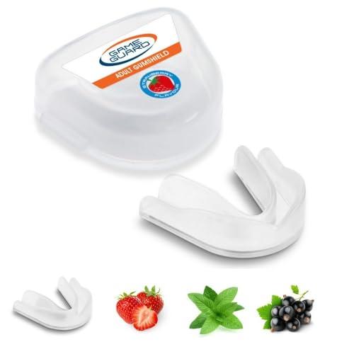 Game Guard paradenti/protezione gengivale – Paradenti/protezioni gengivali modellabili – Colori a scelta – Adulto/Senior/Junior/Bambini/Bambini/Giovani – Ottimo per sport scolastici, rugby, hockey