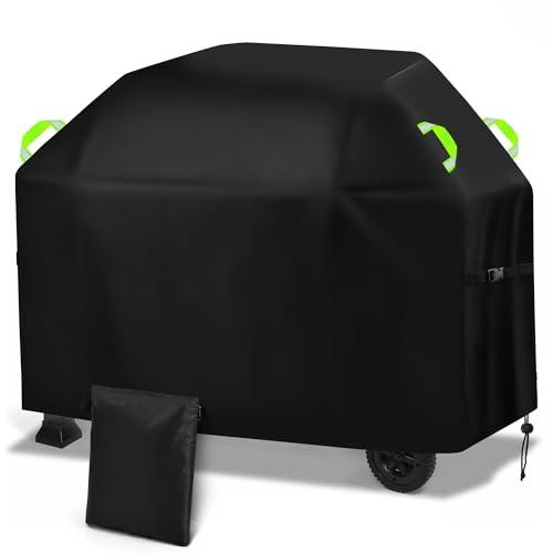 Gucass Copertura Barbecue Da Esterno, 420D Oxford Telo Copri Barbecue Impermeabile 165x70x125cm, Resistente Coperchio per BBQ Grill da Esterno, Anti Polvere Neve Pioggia Sole Raggi UV
