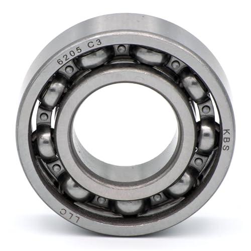 Parts and Parts Cuscinetto a sfere scanalato 6205 c3, 25 x 52 x 15 mm, DIN 625 ISO 15, cuscinetti radiali ad alta velocità, basso attrito, scorrevole, ideale per veicoli e macchinari industriali