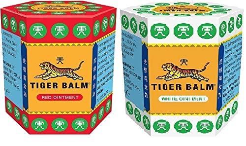 YEPPLO 2 x Tiger Balm 21g | Tiger Balm Unguento (Bianco + Rosso)