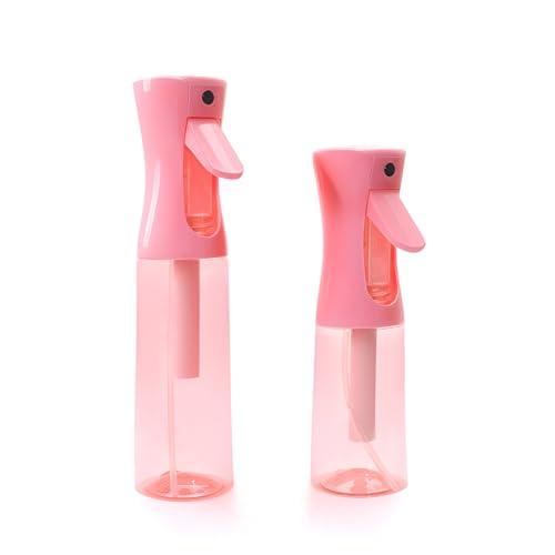 Flearitzo Bottiglia Spray 2 pezzi Spruzzino Nebulizzatore 200ml e 300ml Flacone Spray per Acqua Continua Vuoto per cura capelli idratazione pelle giardinaggio pulizia