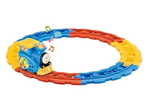 Teorema - Pista con Trenino Giocattolo, per Bambini, con Luci e Suoni