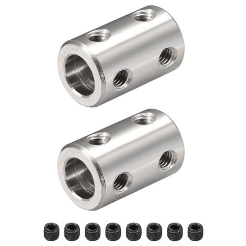 Helweet Giunto Albero Motore, Accoppiamento Rigido, 2 Pezzi, Accoppiatore, Giunti Rigidi 8mm a 8mm Alesaggio, Per Stampante 3D, Macchina CNC, Accessori Motore, Garanzia Limitata