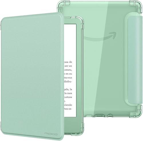 MoKo Custodia Compatibile con 6 Pollici Nuovo Kindle 11a Gen 2024/2022 & Versione Internazionale, Cover Leggera con per eBook Reader in TPU Morbido Auto Sveglia/Sonno per Kindle 2024, Verde Agave