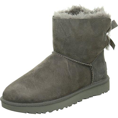 UGG Mini Bailey Bow Ii, Stivali Classici Donna, Grigio, 38 EU