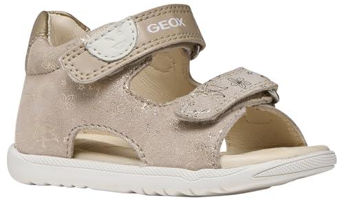 Geox B Sandal Macchia Gir, Sandali Bimba 0-24, Beige Platinum, 22 EU