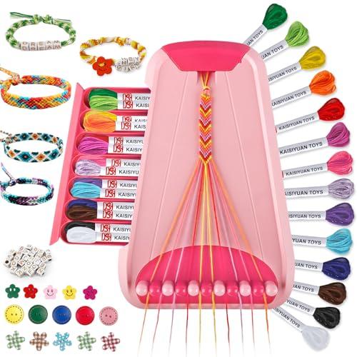 TingingYuli Arti e mestieri per bambini dai 8 ai 12 anni,kit per la realizzazione di braccialetti dell'amicizia per ragazze,kit per la creazione di gioielli,regali di Natale per bambini