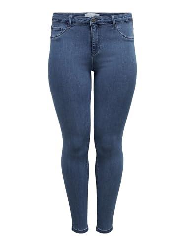 ONLY Carmakoma Carthunder Push Up Reg SK Jeans MBD Noos Skinny, Blu (Medium Blue Denim Medium Blue Denim), W40 (Taglia Produttore: 52) Donna