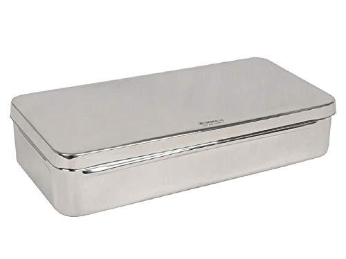 GIMA 26671 Scatola Acciaio Inossidabile, con Manici, 30 x 15 x H 6 cm