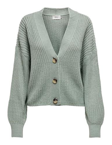 ONLY Onlcarolspring L/S Cardigan Knt Maglione, Verde (Chinois Green), M Donna
