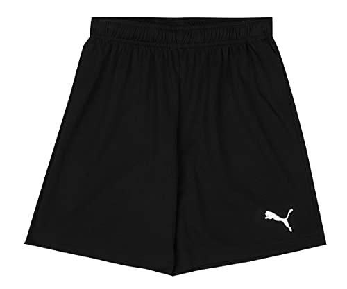 PUMA teamRISE Short Jr, Pantaloncini Unisex - Bambini e Ragazzi, Black/White, 140