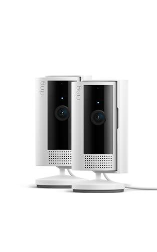Ring videocamera interna (Indoor Camera 2ª gen.) | Telecamera di sorveglianza per animali domestici, audio bidirezionale, copertura per la privacy | Ring Home: 30 gg. prova gratuita | 2 telecamere