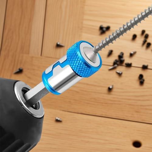 Set di 3 supporti magnetici per punte da trapano con anelli magnetici, anello di posizionamento magnetico antiscivolo per una foratura sicura