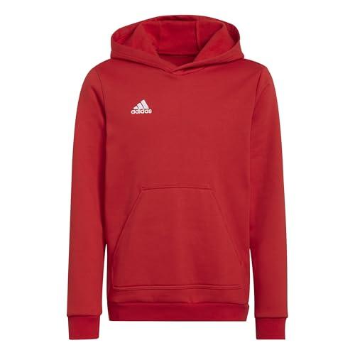 adidas Unisex - Bambini Entrada 22 Sweat Hoodie, team power red 2, 15-16 Years