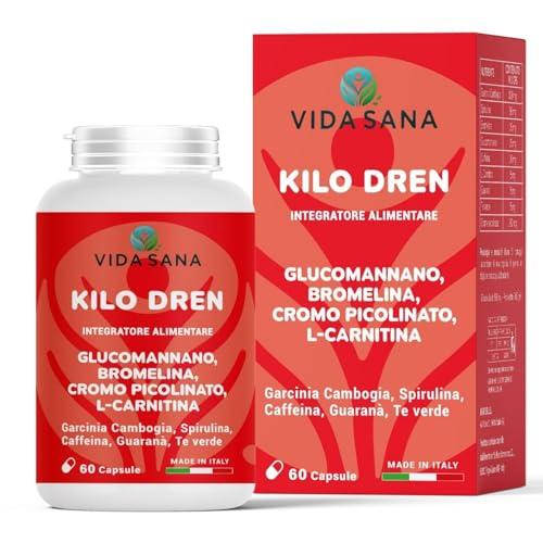 Brucia grassi Formula notturna dimagrante. drenante Coadiuvante dimagrante con garcinia cambogia, bromelina,glucomannano, spirulina e l-carnitina. termogenico brucia grassi forte uomo per dimagrire