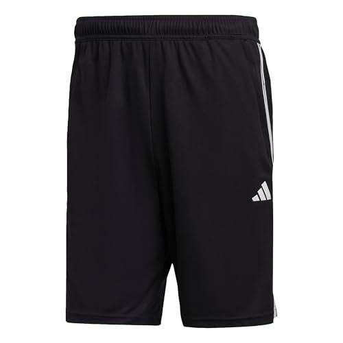 adidas Uomo Train Essentials piqué 3-Stripes Training Shorts, Black/White, M