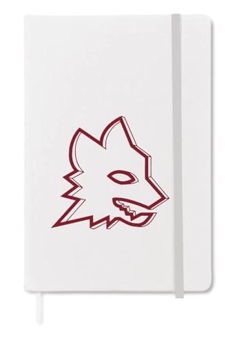 AS Roma Notebook Lupa, Unisex Adulto, Bianco, A5