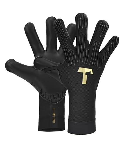 T1TAN Rebel 2.0 Black-Out – Guanti da portiere da uomo – Guanti da calcio professionali per adulti e ragazzi – Guanti per calcio e ogni portiere – Taglia 7