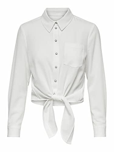 ONLY ONLLECEY LS Knot DNM Shirt Noos Camicia da Donna, Ballerino di Nuvola, M