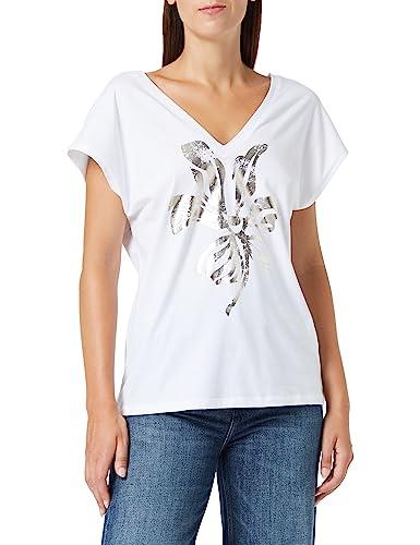 United Colors Of Benetton T-shirt Scollo 'V' 3eerd400s, Donna, Bianco 101, L