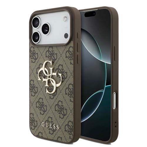 CG MOBILE Guess 4G - Custodia grande con logo per iPhone 17 Pro Max, colore: marrone