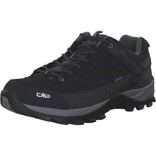 CMP Rigel Low Trekking Shoes Wp, Scarpe da trekking Uomo, Nero-Grey, 43 EU