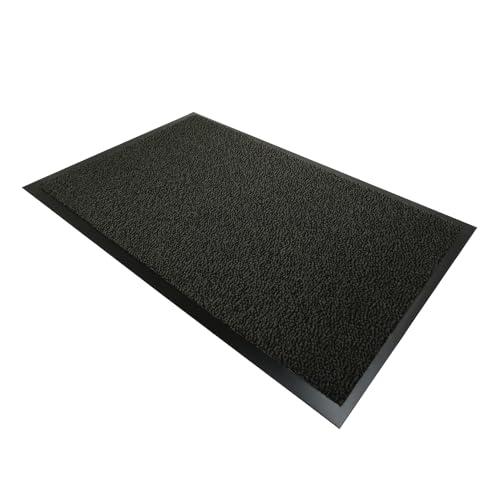 Casatessile Nevada Zerbino tappeto asciugapassi rettangolare Zerbino Antiscivolo per Ingresso, Interno Esterno per Casa o Ufficio - GRIGIO ANTRACITE, 40x70 cm.