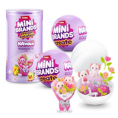 Mini Brands Mini Kawaii Bouquet Capsule Series 1 (2 PACK) di ZURU – Bouquet di orsetti da collezione con fiori in miniatura