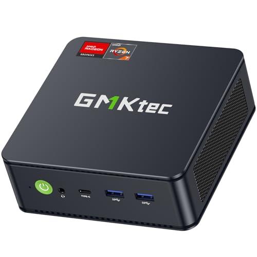 GMKtec AMD Ryzen 7 Mini PC W-11 Pro 7730U(Aggiornato 7430U/ 5825U) (8 C/16 T 4,50 GHz), M5 Ultra Dual LAN 2.5G Mini Computer, 32GB DDR4 RAM+1TB PCIe-SSD, WiFi 6, USB 3.2, USB-C, BT 5.2, DP, HDMI