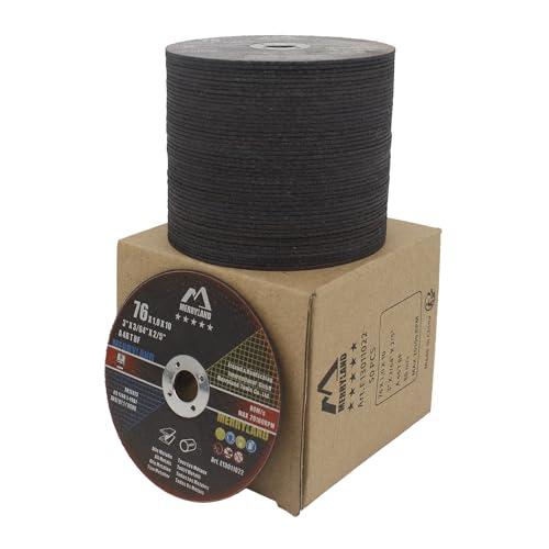 Merryland Dischi da Taglio 76 Ferro Metallo Acciaio INOX per Smerigliatrice Angolare, 76 X 1,0 mm Disco Flessibili 50 Pezzi, Esperto-line E13011022-50