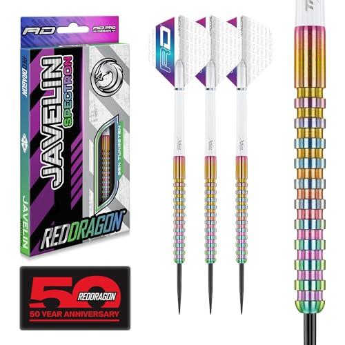 RED DRAGON Javelin Spectron Set di Freccette in tungsteno Premium da 22 Grammi con Alette e steli