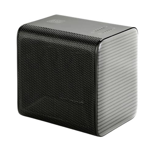 BLACK+DECKER BLACK + DECKER BXSH1800E - Stufa elettrica in ceramica 1800W, 2 potenze di riscaldamento, sistema PTC, Superficie fino a 18m2, Timer, Temperatura regolabile, Nero