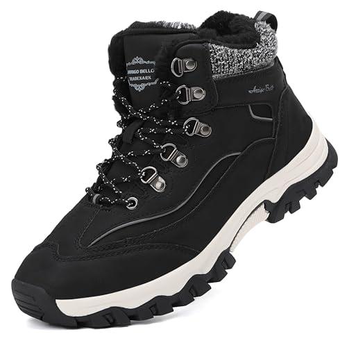 ARRIGO BELLO Stivali Da Neve Donna Invernali Scarpe Da Donna Invernale Trekking Stivaletti Outdoor Casual Camminate Antiscivolo Boot (Nero5071,40)