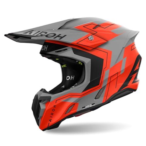 AIROH CASCO OFFROAD TWIST 3 DIZZY ORANGE FLUO MATT L