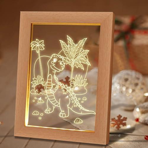 HSDSH Luce Notturna Unicorno per Bambini Regali Unicorno per Ragazze LED Acrilico Lampada Decorazione di Compleanno Natale Luci Unicorno per Cameretta Arredamento
